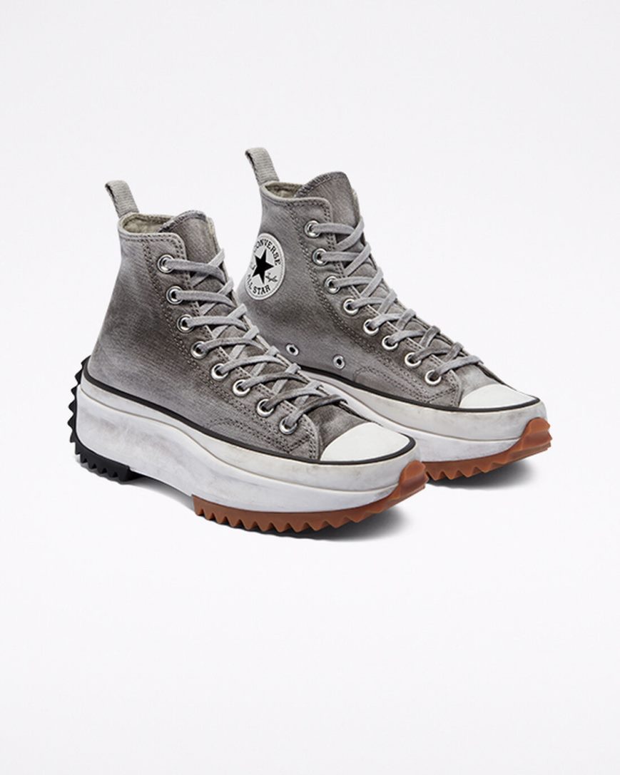 Zapatos Plataforma Converse Run Star Hike Smoked Canvas Altas Hombre Blancas | PE L0E8W2